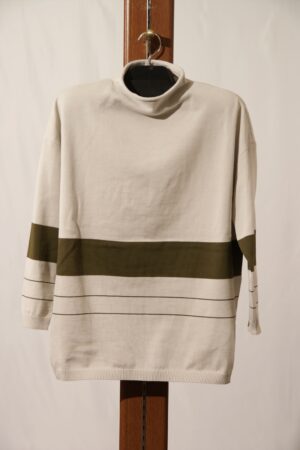 オーガニックコットン　ボーダープルオーバー