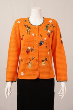 フルーツ刺しゅうカーディガン