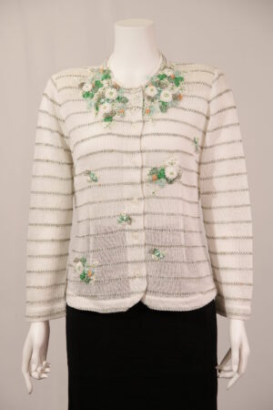花刺しゅうカーディガン