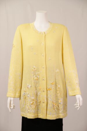 ジャガードロングカーディガン