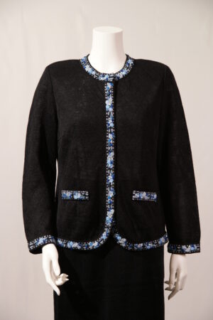 トリミング刺しゅうジャケット