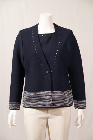 Vネックカーディガン