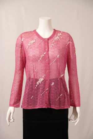 透かしカーディガン