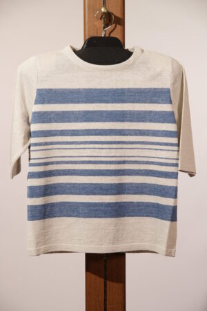 リネンボーダーセーター